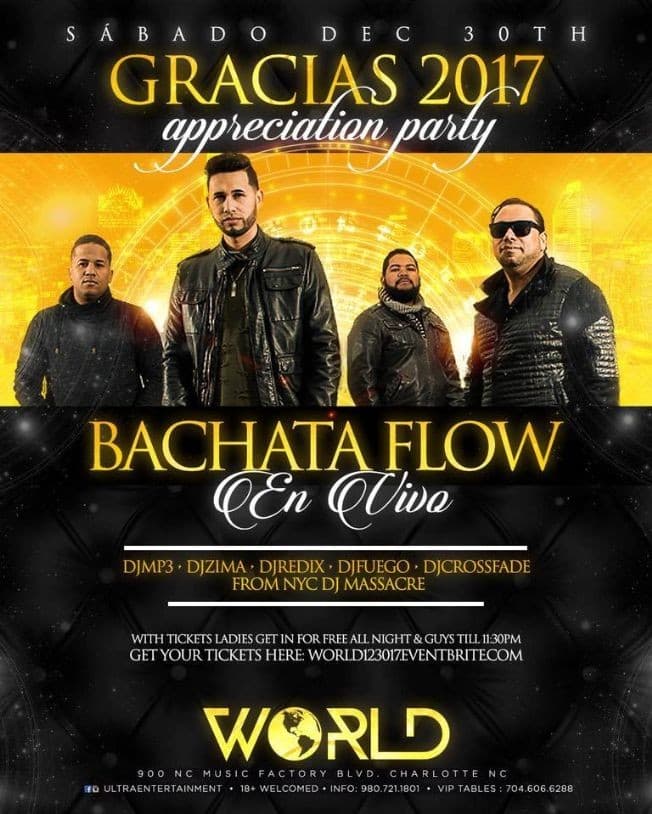 Event - Bachata Flow in Charlotte,NC - Charlotte, North Carolina - December 30, 2017 | concert tickets
