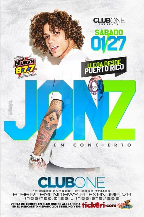 Event - Jon Z en Alexandria,VA - Alexandria, Virginia - January 27, 2018 | concert tickets