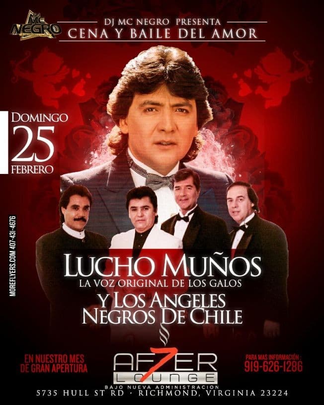 Event - Lucho Muños & Los Angeles Negros de Chile en Richmond,VA - Richmond, Virginia - February 25, 2018 | concert tickets