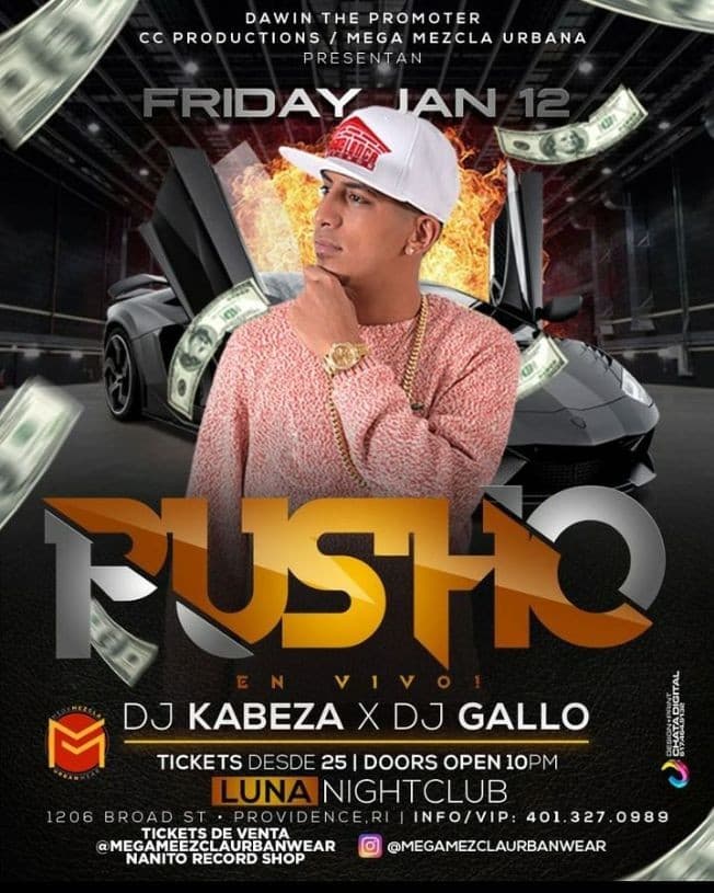 Event - Pusho en Providence RI - Providence, Rhode Island - 12 de enero de 2018 | concert tickets