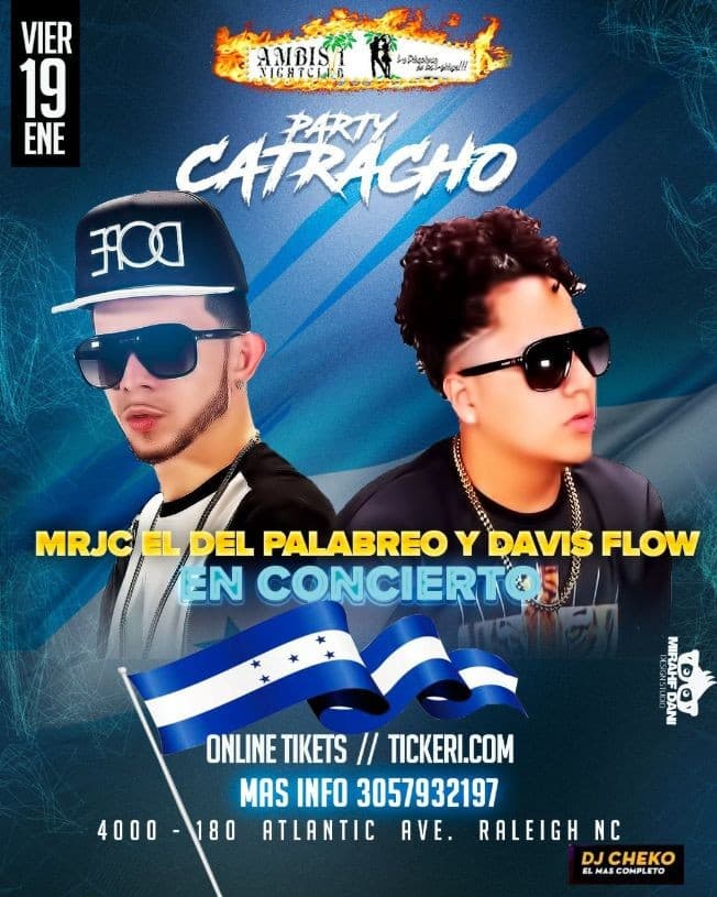 Event - Davis flow y Mrjc El del palabreo en concierto Raleigh N.C - Raleigh, North Carolina - January 19, 2018 | concert tickets