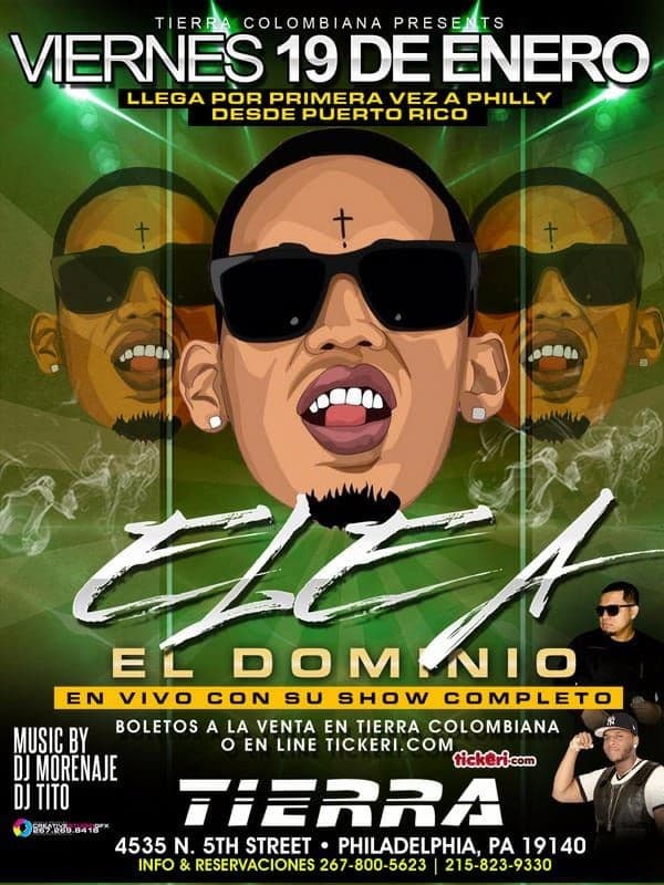 Event - ELE A EL DOMINIO LIVE - North Bergen, New Jersey - January 19, 2018 | concert tickets