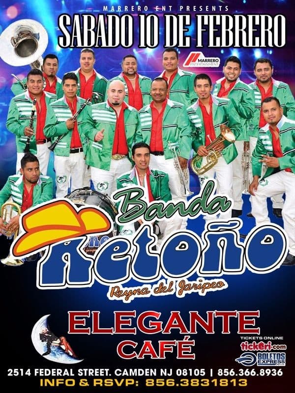 Event - Banda Retoño en Camden NJ - Camden, New Jersey - February 10, 2018 | concert tickets