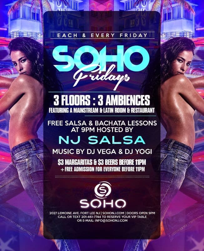 Event - SOHO FRIDAYS - Fort Lee, New Jersey - January 26, 2018 | concert tickets