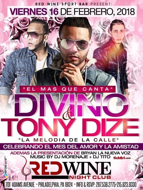Event - Tony Dize & Divino En Vivo - Philadelphia, Pennsylvania - 16 de febrero de 2018 | concert tickets
