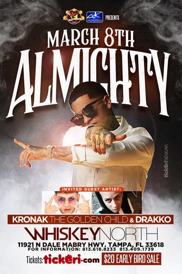 Event - Almighty En Concierto @ Tampa, FL - Tampa, Florida - March 8, 2018 | concert tickets