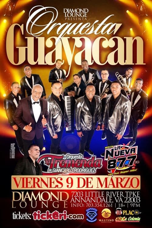 Event - Orquesta Guayacan - Annandale, Virginia - 9 de marzo de 2018 | concert tickets