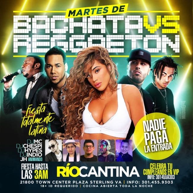 Event - Martes de Bachata vs. Reggaeton en Sterling,VA - Sterling, Virginia - March 6, 2018 | concert tickets