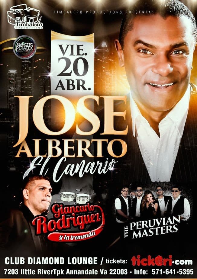 Event - Jose Alberto El Canario - Annandale, Virginia - April 20, 2018 | concert tickets