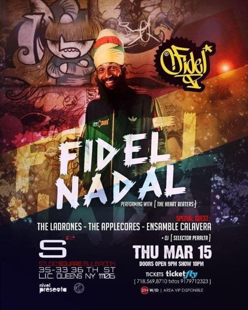 Event - Fidel Nadal - Astoria, New York - March 15, 2018 | concert tickets