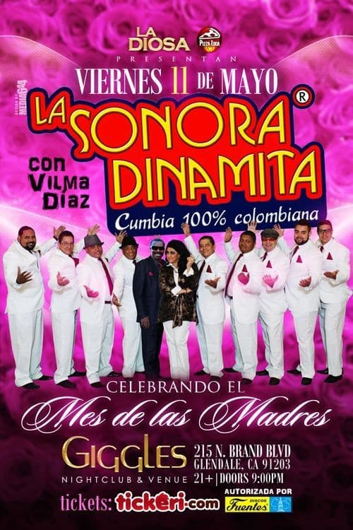 Event - LA SONORA DINAMITA EN LOS ANGELES - Glendale, California - May 11, 2018 | concert tickets