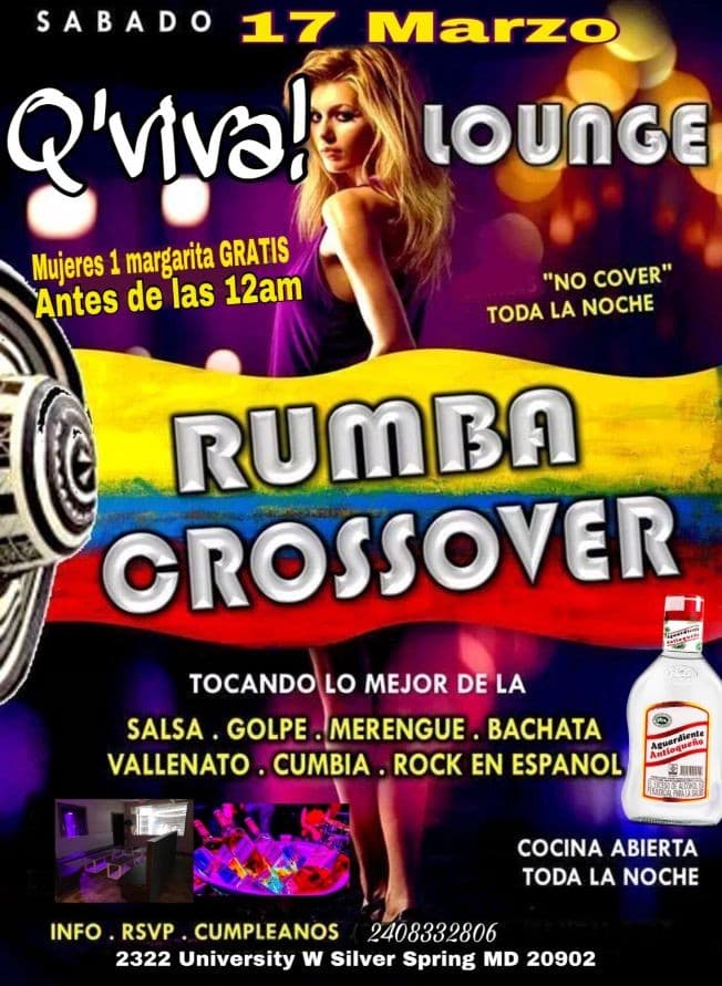Event - Rumba crossover - Silver spring, Maryland - March 17, 2018 | concert tickets