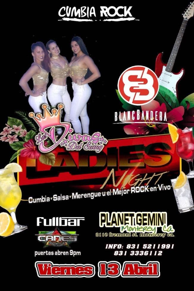 Event - Las Divas del Swing & Blanc Bandera en Monterey,CA - Monterey, California - April 13, 2018 | concert tickets