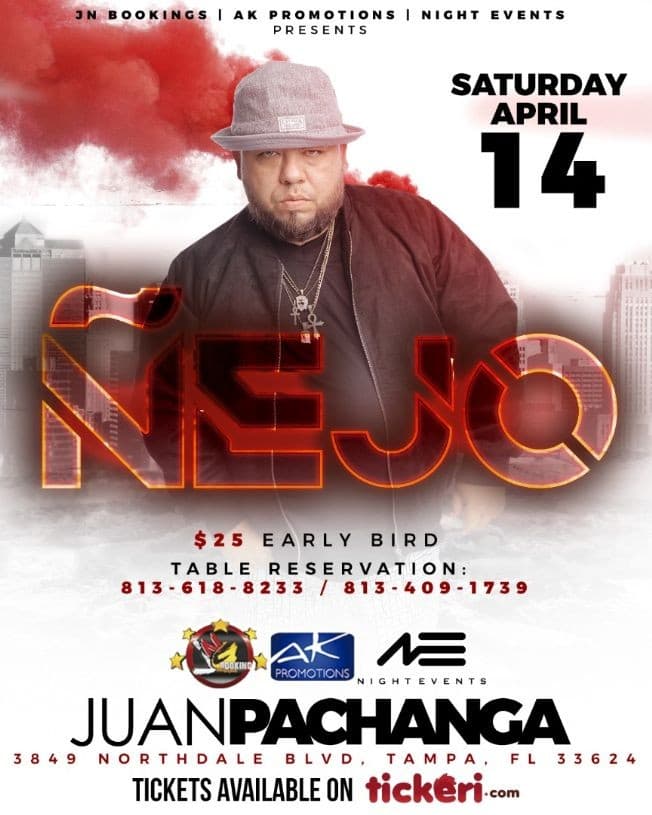 Event - Ñejo EN TAMPA, FL - Tampa, Florida - April 14, 2018 | concert tickets