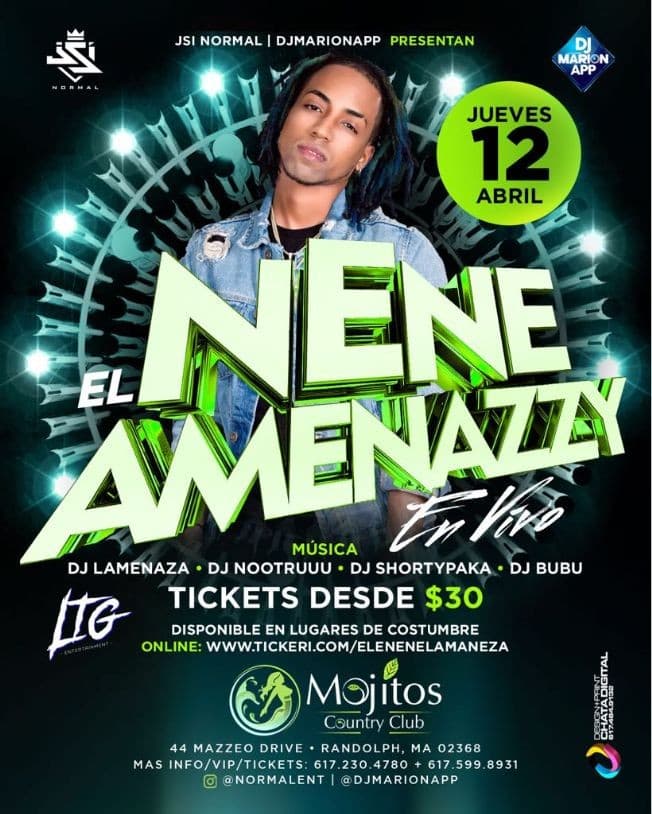 Event - El Nene La Amenaza - Randolph, Massachusetts - April 12, 2018 | concert tickets