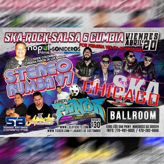Event - Stereo Rumba 97 y Ska Chicago en Concierto! - Norcross, Georgia - April 20, 2018 | concert tickets