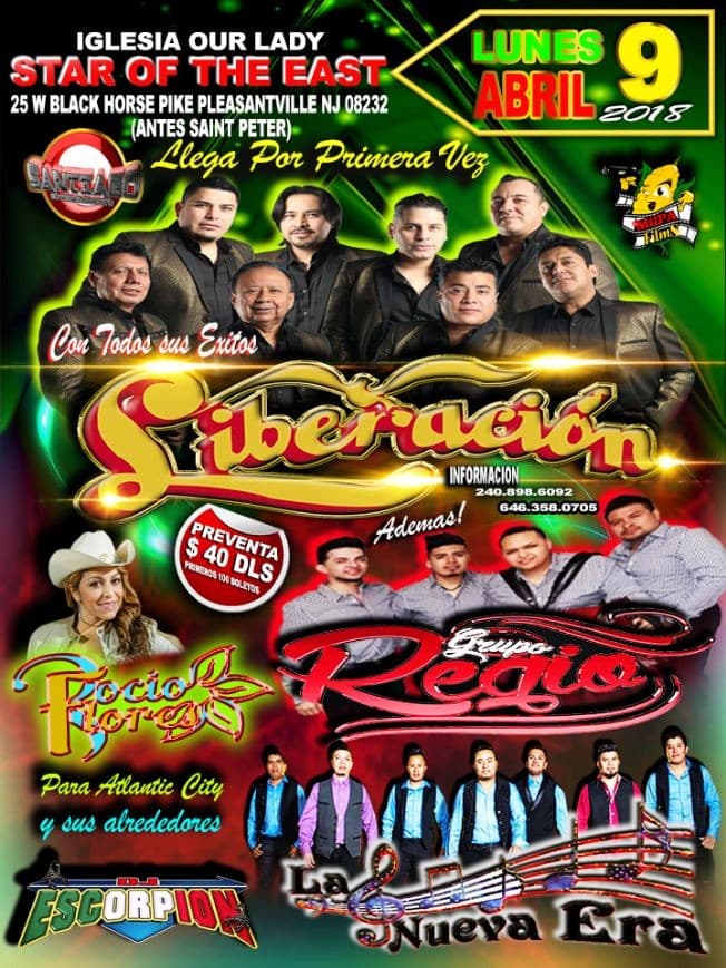 Event - GRUPO LIBERACION EN EXCLUSIVA EN PLEASANTVILLE NJ. - Pleasantville, New Jersey - April 9, 2018 | concert tickets