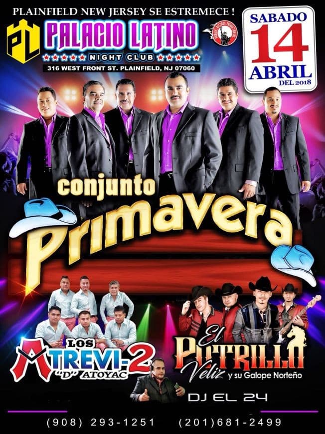 Event - Conjunto Primavera - Plainfield, New Jersey - April 14, 2018 | concert tickets