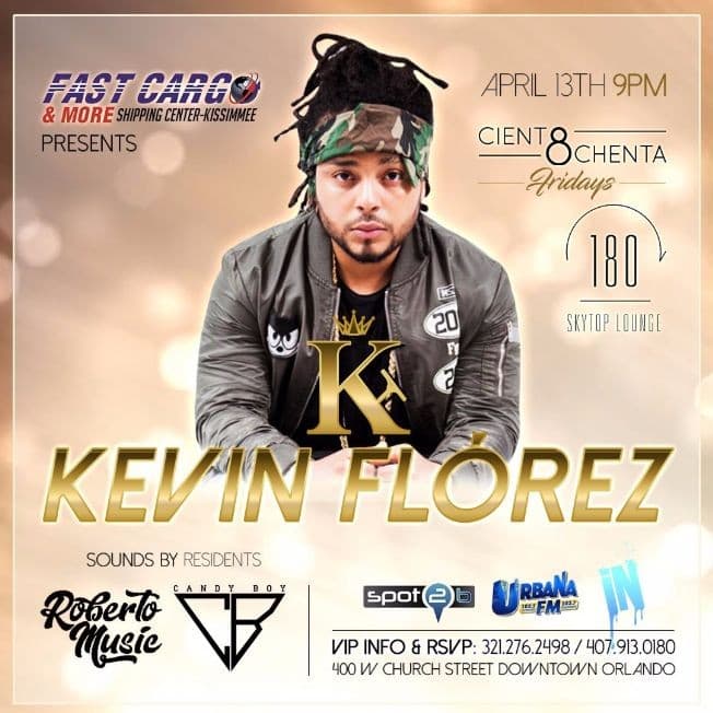 Event - Tonight Kevin Florez @ 180 SkyTop Lounge Orlando - Orlando, Florida - April 13, 2018 | concert tickets