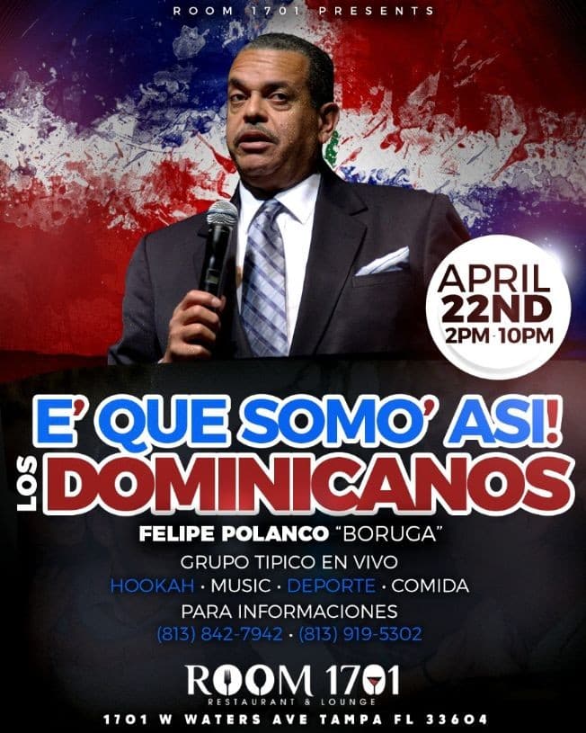 Event - Felipe Polanco “Boruga” - Tampa, Florida - April 22, 2018 | concert tickets