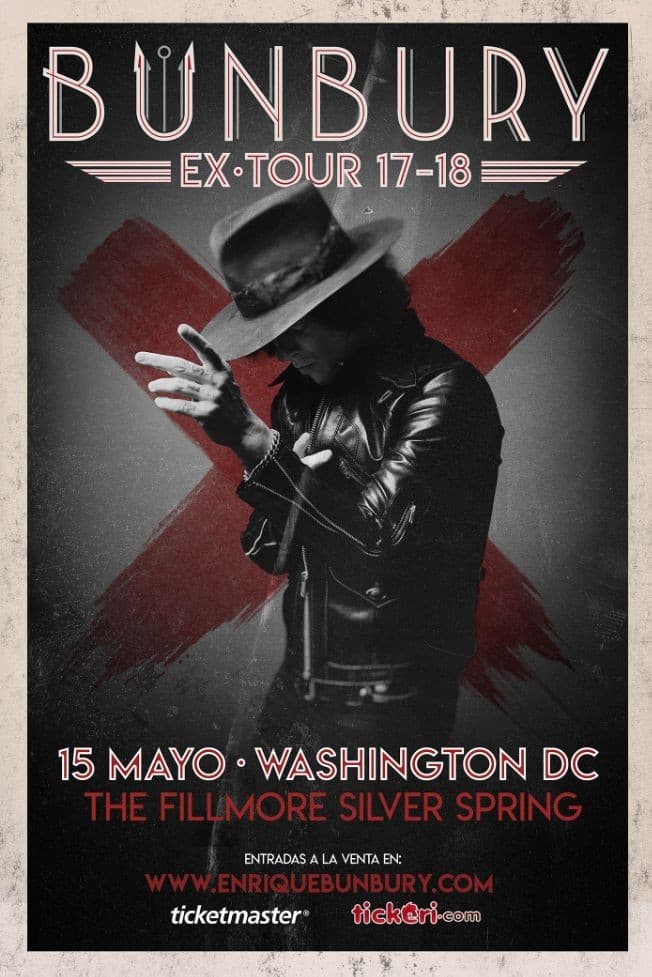 Event - Enrique Bunbury en Washington DC CANCELED - Silver Spring, Maryland - May 15, 2018 | concert tickets