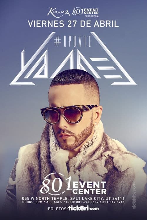 Event - Yandel en Salt Lake City - Long Beach, California - 27 de abril de 2018 | concert tickets