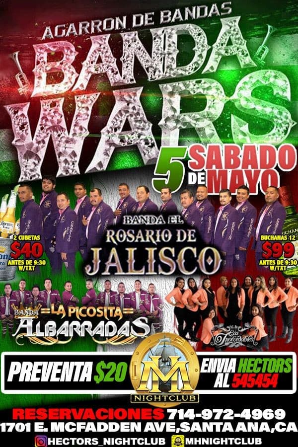 Event - AGARRON DE BANDAS! - Santa Ana, California - 5 de mayo de 2018 | concert tickets
