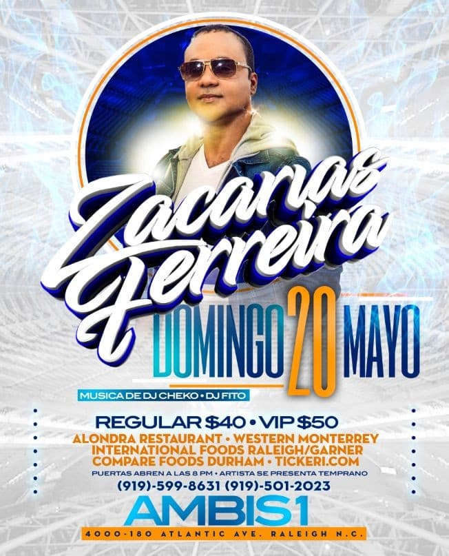 Event - Zacarias Ferreira En Raleigh, N.C. - Raleigh, North Carolina - May 20, 2018 | concert tickets
