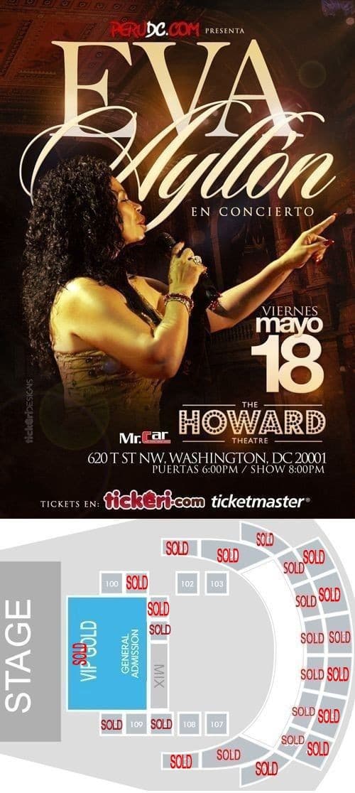 Event - Eva Ayllon en Washington DC - Washington, District Of Columbia - May 18, 2018 | concert tickets