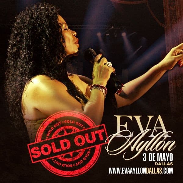 Event - *SOLD OUT* Eva Ayllon en Dallas,TX - Grand Prairie, Texas - May 3, 2018 | concert tickets