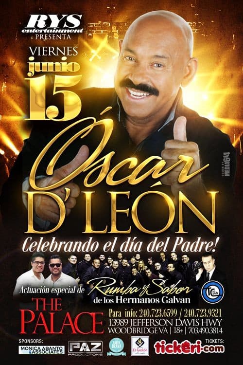 Event - Oscar D' Leon - Woodbridge, Virginia - June 15, 2018 | concert tickets