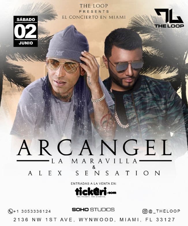 Event - ARCANGEL & Alex Sensation TICKETS DISPONIBLES EN LA PUERTA - Miami, Florida - June 2, 2018 | concert tickets