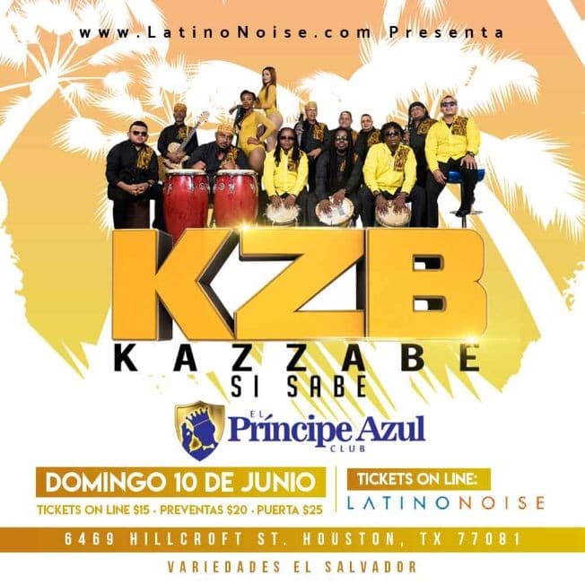 Event - Kazzabe - Houston, Texas - 10 de junio de 2018 | concert tickets