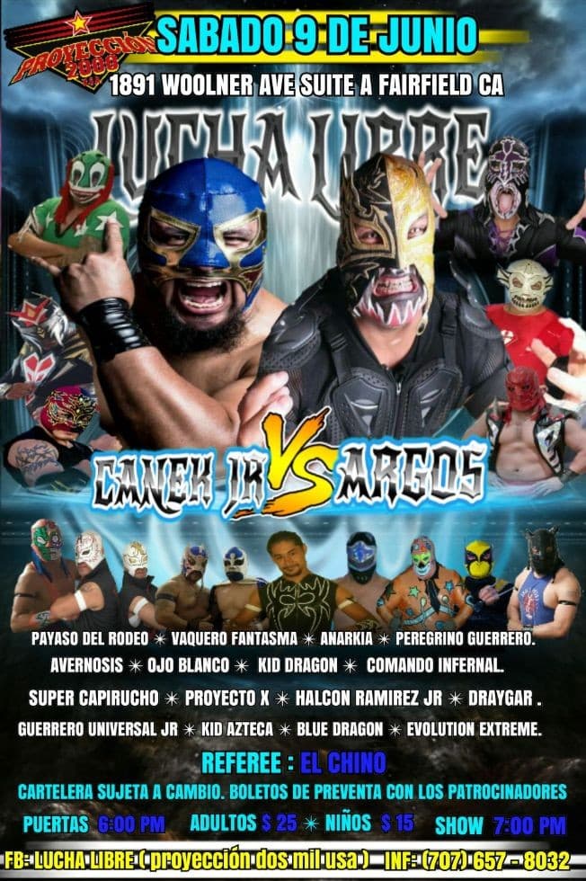 Event - Lucha libre mexicana - Fairfield, California - June 9, 2018 | concert tickets