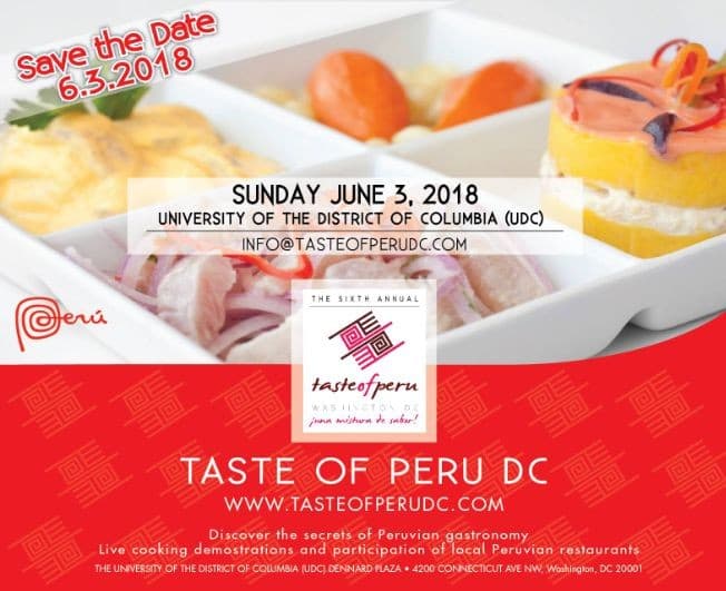 Event - Taste Of Peru Washington DC 2018 - Washington, District Of Columbia - June 3, 2018 | concert tickets
