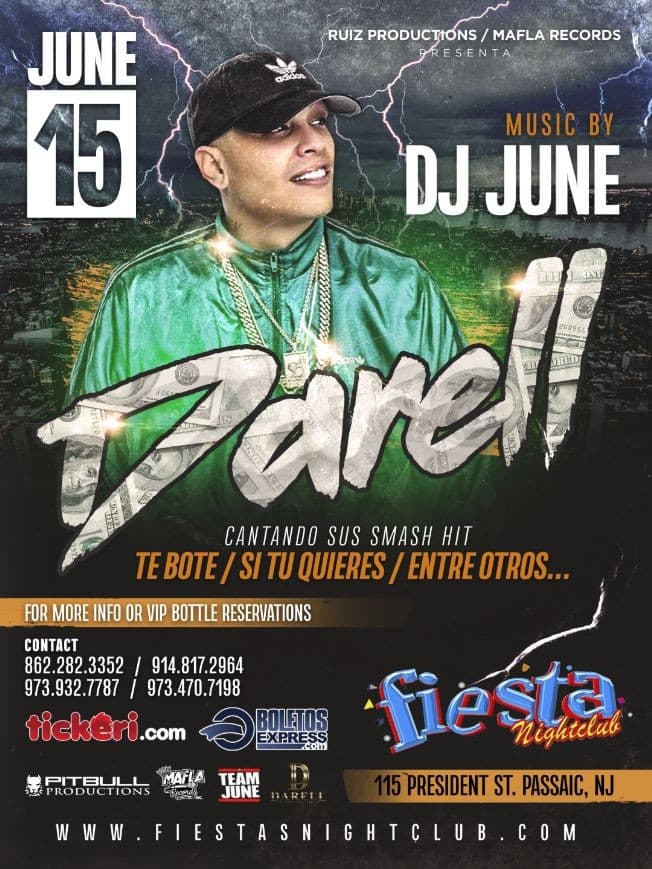Event - DARELL - Passaic, New Jersey - 15 de junio de 2018 | concert tickets