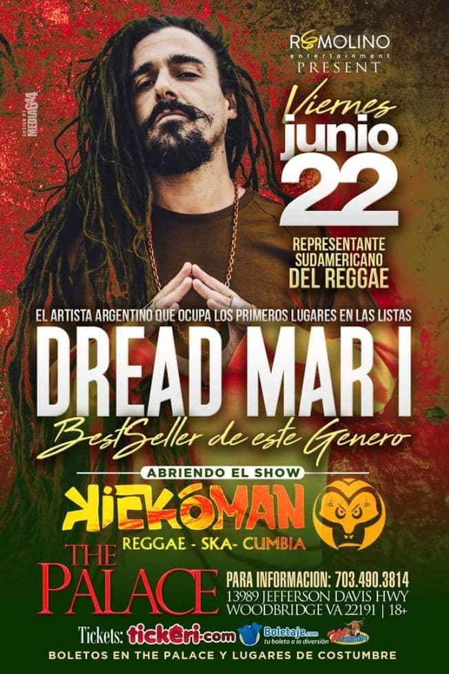 Event - Dread Mar I en Woodbridge,VA - Woodbridge, Virginia - June 22, 2018 | concert tickets