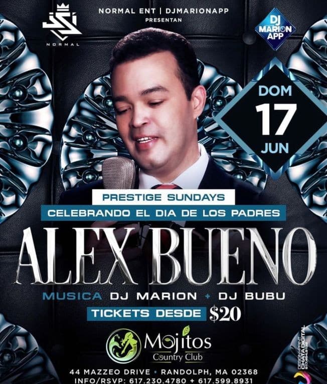 Event - Alex bueno - Randolph, Massachusetts - June 17, 2018 | concert tickets