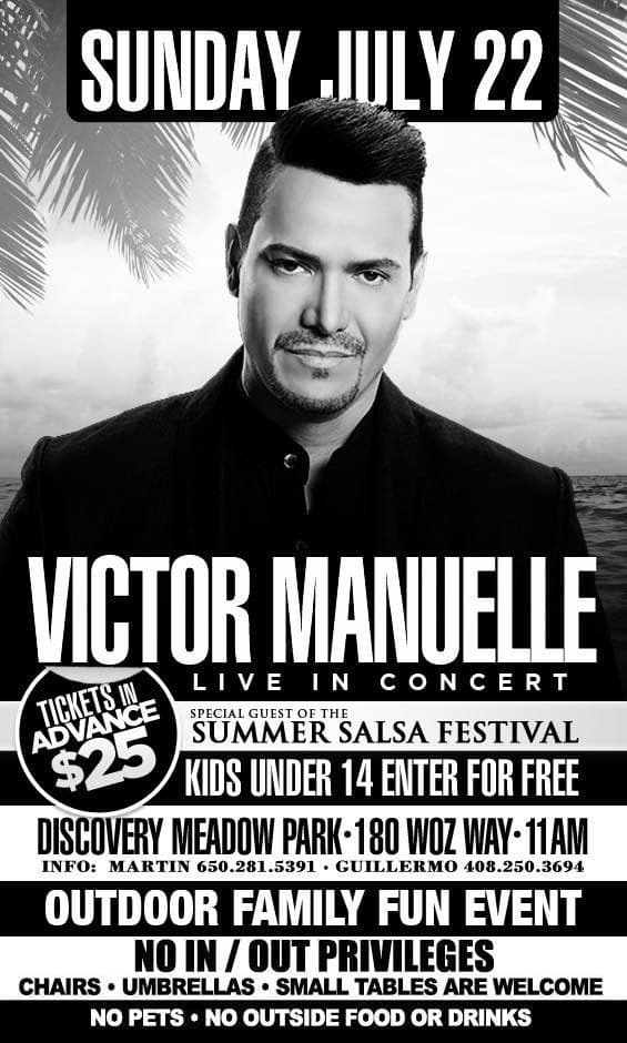 Event - Victor Manuelle @ Summer Salsa Festival 2018 - San Jose, California - July 22, 2018 | concert tickets