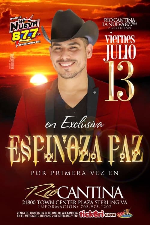 Event - Espinoza Paz en Sterling,VA - Sterling, Virginia - July 13, 2018 | concert tickets