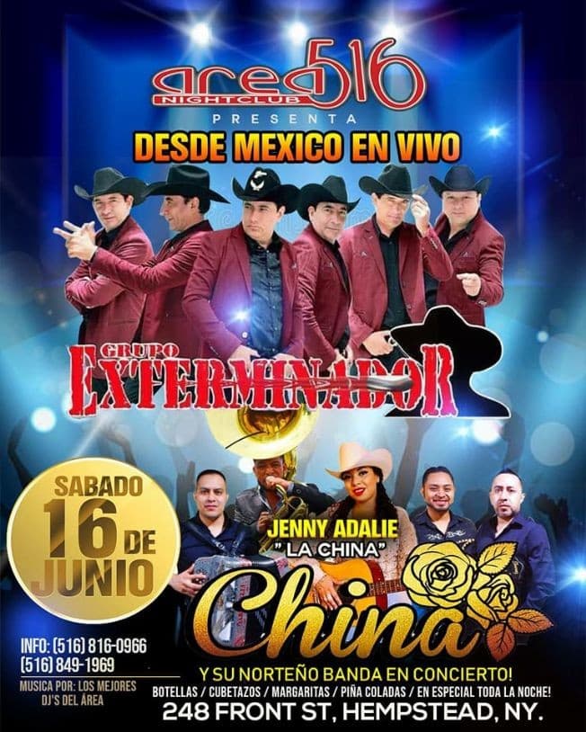 Event - Grupo Exterminador y Jenny Adalie La China - Hempstead, New York - June 16, 2018 | concert tickets
