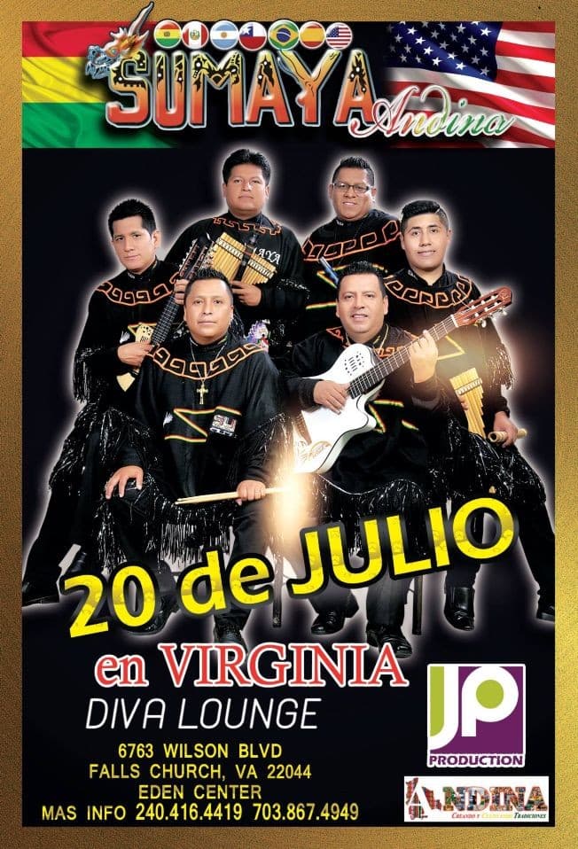 Event - Concierto de Sumaya Andina-NEW DATE SOON - Falls Church, Virginia - 20 de julio de 2018 | concert tickets