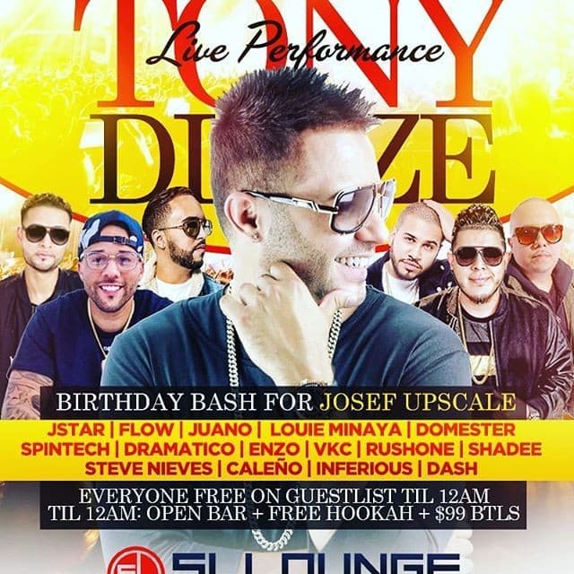 Event - Tony Dize Live At SL Lounge - Queens, New York - 22 de junio de 2018 | concert tickets
