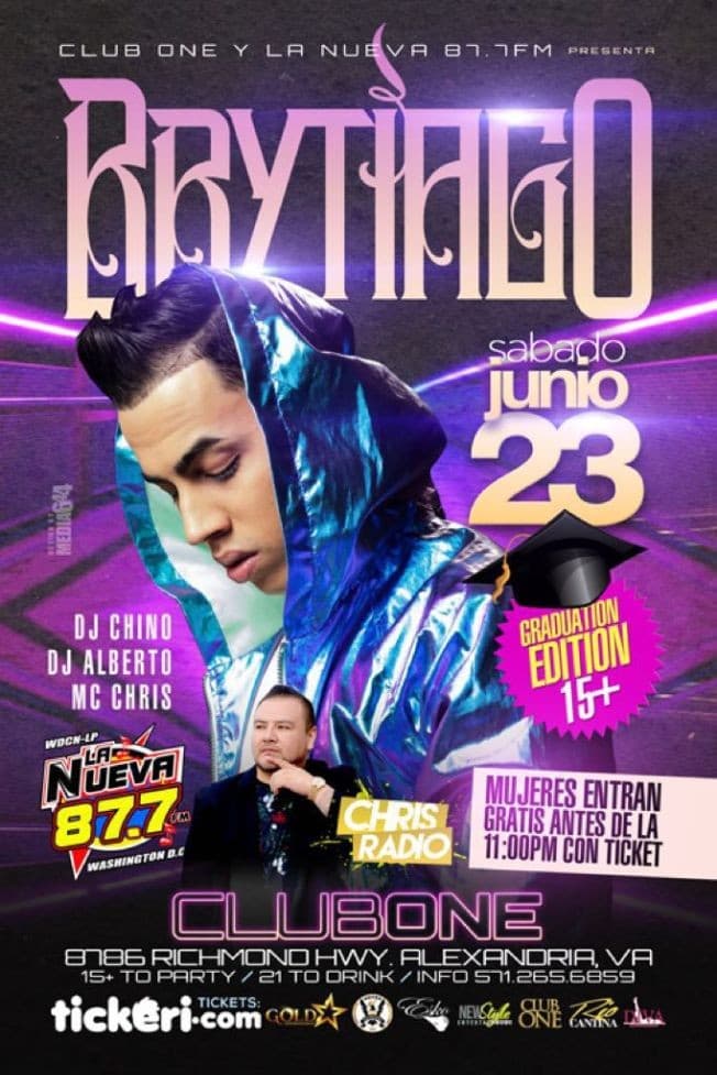 Event - Brytiago en Alexandria,VA - Alexandria, Virginia - June 23, 2018 | concert tickets