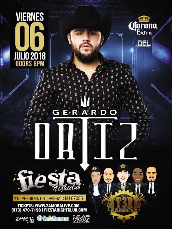 Event - Gerardo Ortiz & T3r Elemento en Passaic,NJ - Passaic, New Jersey - July 6, 2018 | concert tickets