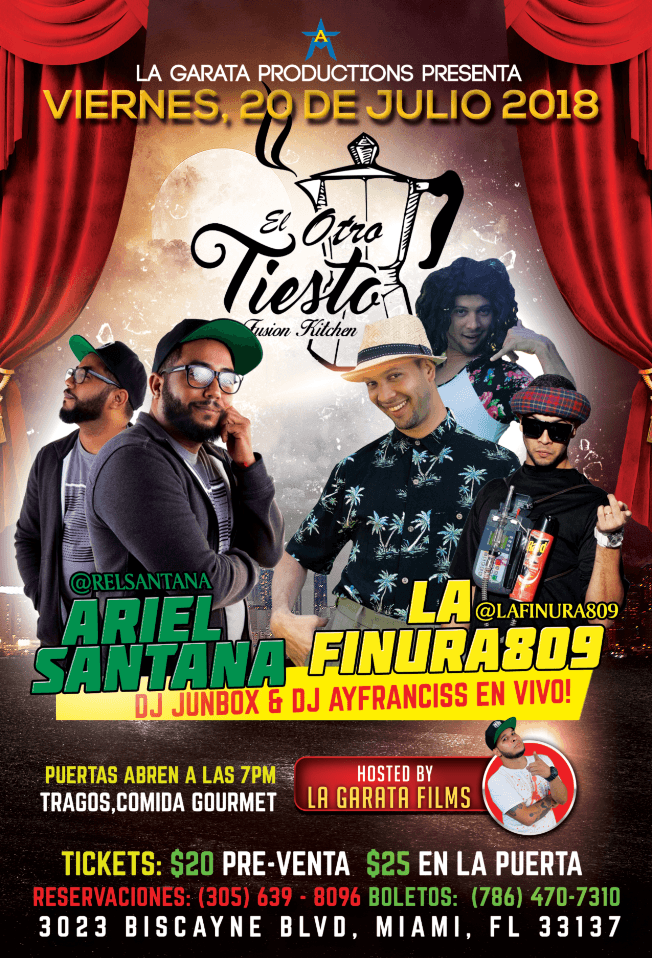 Event - La Finura & Ariel Santana En Vivo! - Miami, Florida - 20 de julio de 2018 | concert tickets