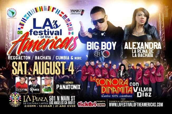 Event - LA's Festival of the Americas 2018 CANCELED - Los Angeles, California - August 4, 2018 | concert tickets