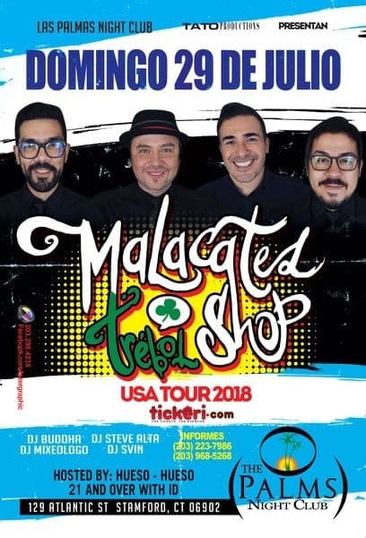 Event - Malacates Trebol Shop - Stamford, Connecticut - 29 de julio de 2018 | concert tickets
