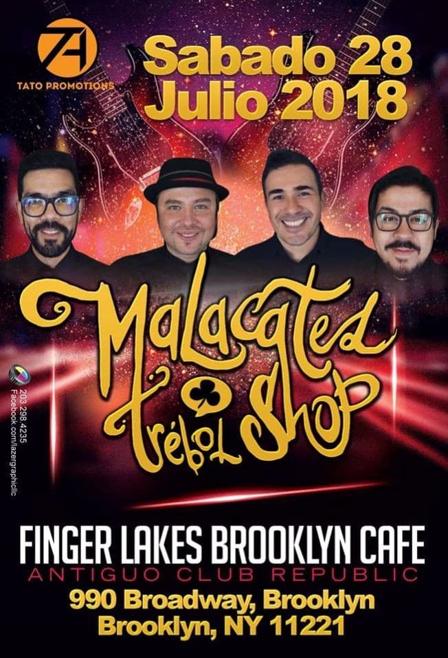 Event - MALACATES TREBOL SHOP EN NY! - Brooklyn, New York - July 28, 2018 | concert tickets