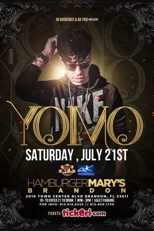 Event - Yomo Live In Concert - Brandon, Florida - 21 de julio de 2018 | concert tickets